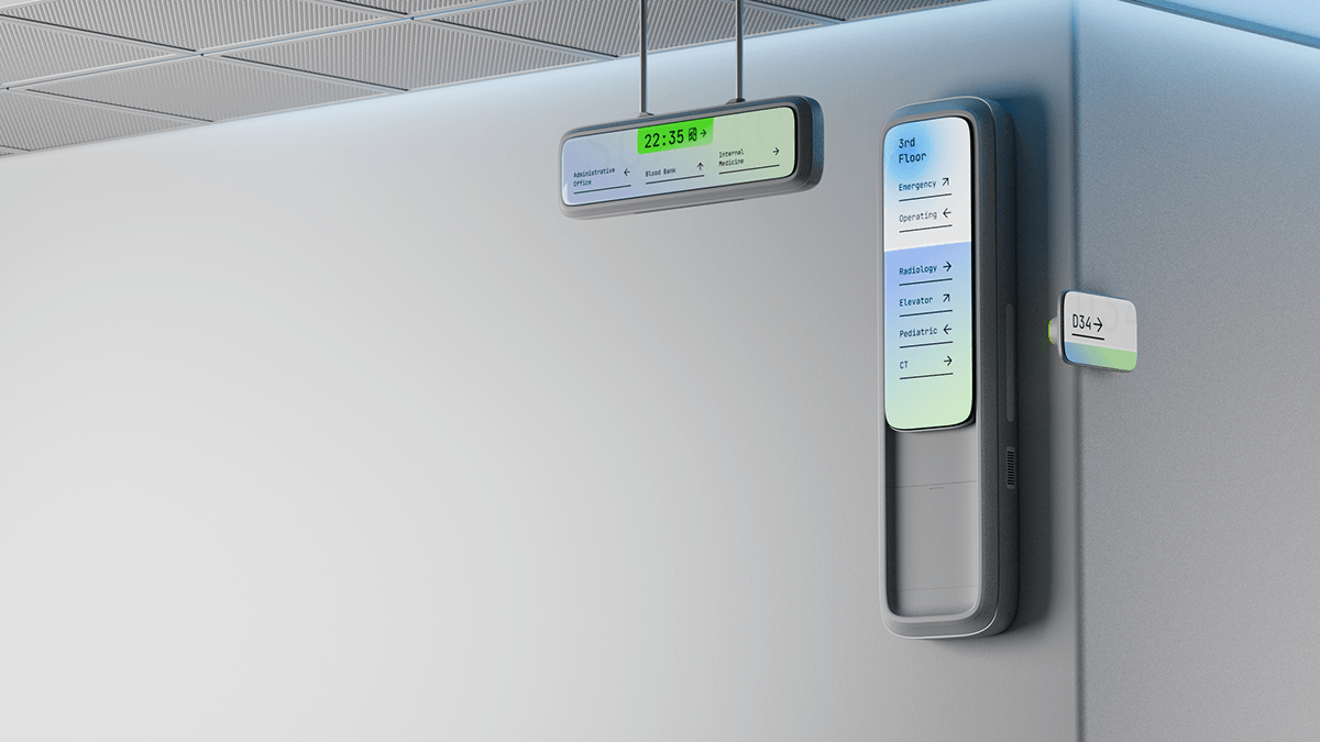 AI hospital monitoring detail visual